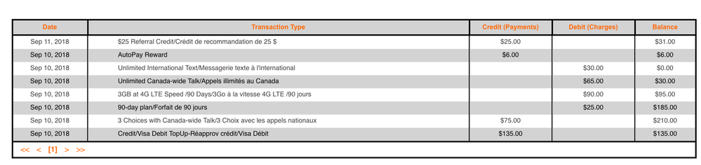 public mobile charges