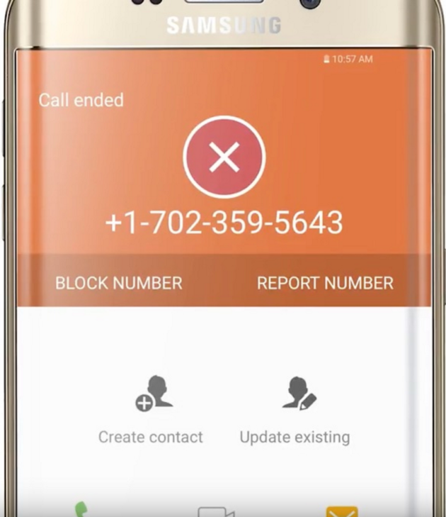 This is where you see a quicker way to block/report a number