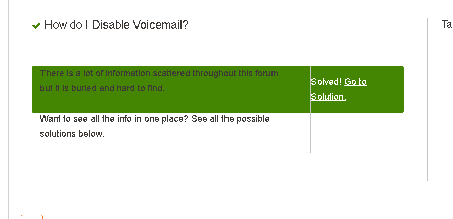 how to disable voicemail on landline