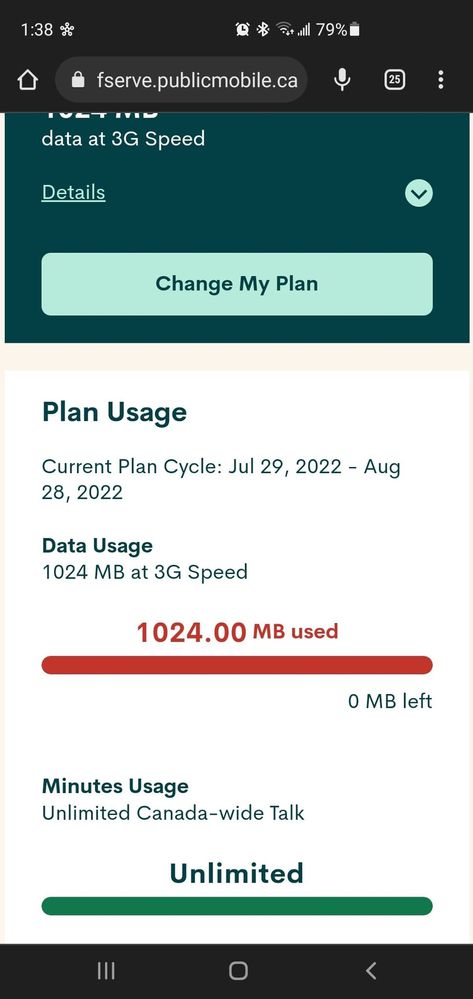 using web on my cell