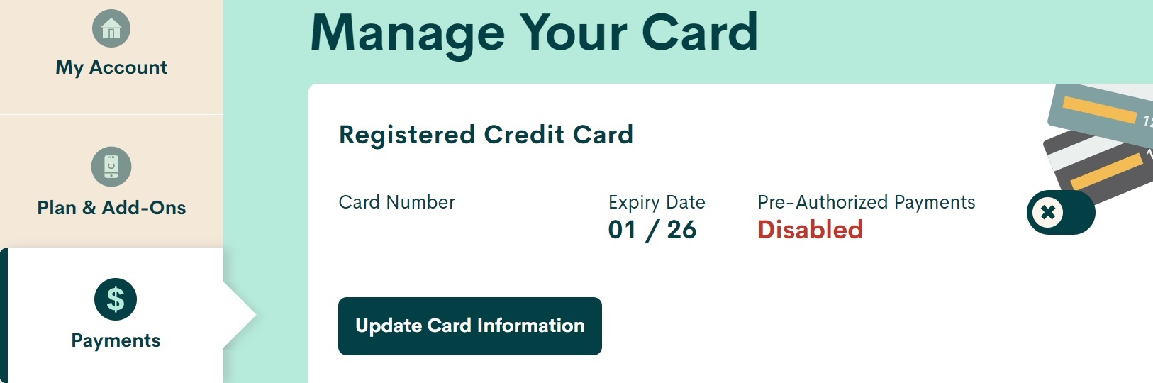 Solved Cant change or remove my debit card Community