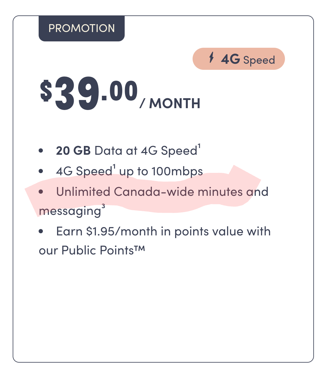 $39/mo 20GB - New Plan / Includes International Te... - Community