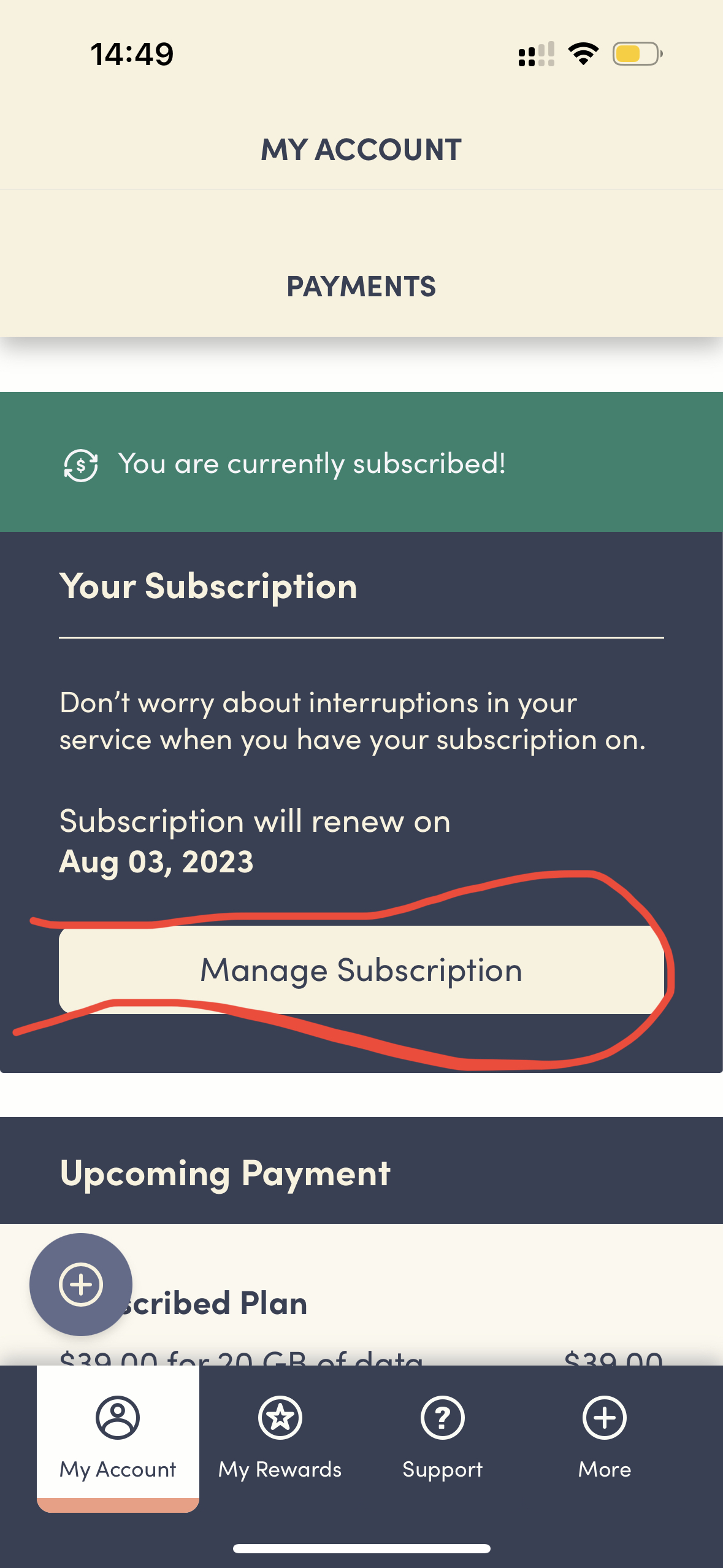 How do I change my credit card number for payment Community