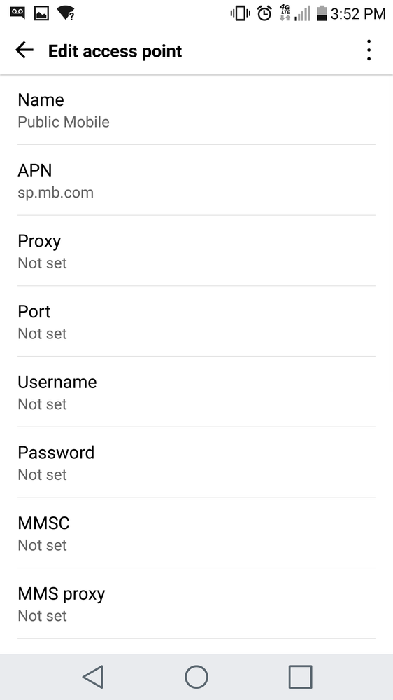 Public Mobile APN 1 of 2